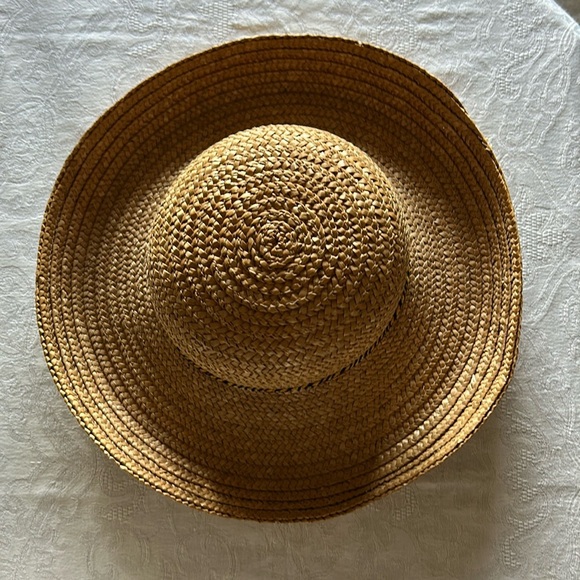 Stylish Tan Straw Hat with Multicolor Band - Picture 4 of 5
